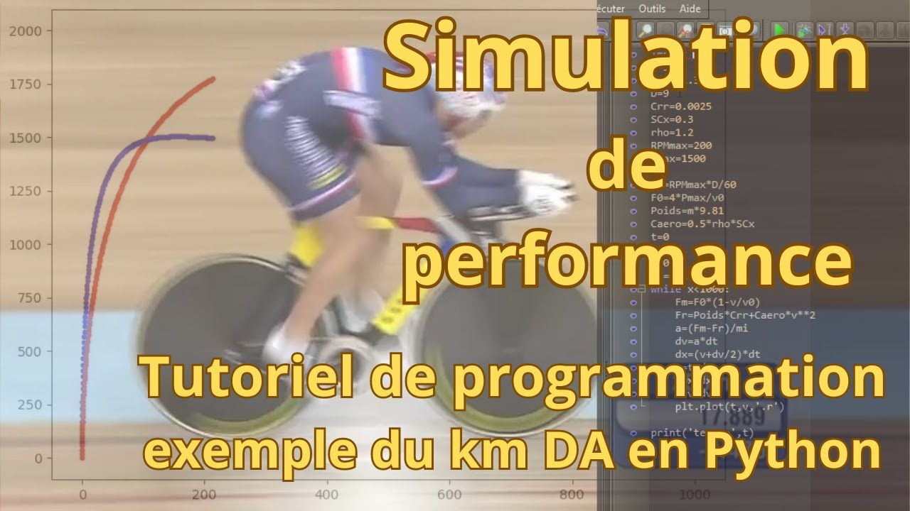 Simuler une performance tutoriel de programmation de simulateur du km dpart arrt en Python