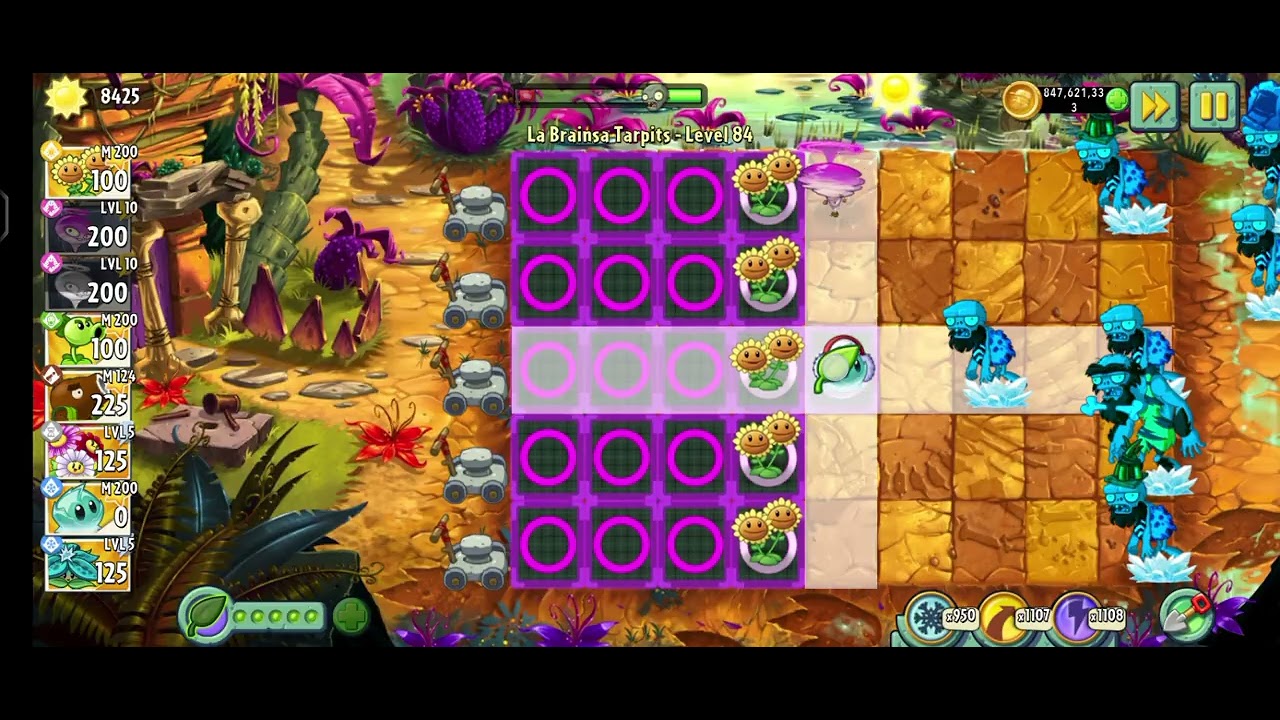 Pvz 2 La Brainsa Tarpits lvl 84