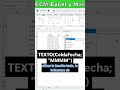 📅 Cómo mostrar mes y día como TEXTO en Excel
