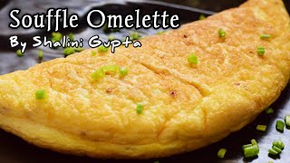 Super fluffy Souffle Omelette | Simple and Easy egg Recipe| Flavours With Shalini