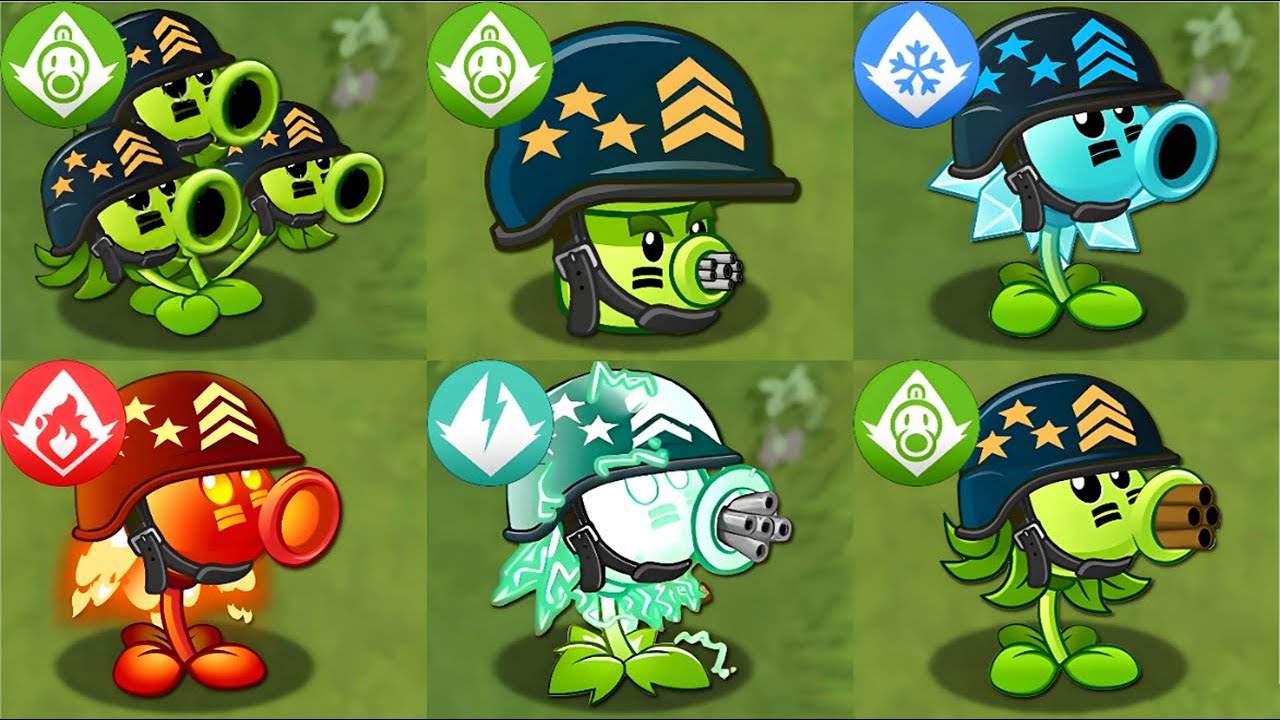 All GATLING PEA & PREMIUM PLANTS POWER-UP! vs PVZ 2 ALL FINAL BOSSES - PvZ 2 Mod Final Boss