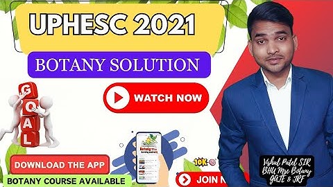 2021 | UPHESC Assistant Professor Botany Questions paper Discussion | Botany Course Available