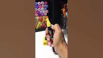 Drawing Bob Minion With Posca Markers! 🎨👀 #short