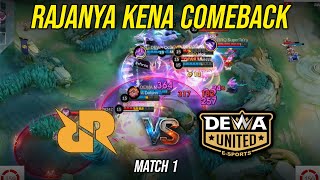 KENA COMEBACK MULU? BUBARIN AJA GA SIH INI TEAM . RRQ VS DEWA MATCH 1