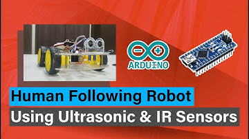 Human Following Robot Using Ultrasonic and IR Sensors | Project Demo #arduino #embedded #robotics