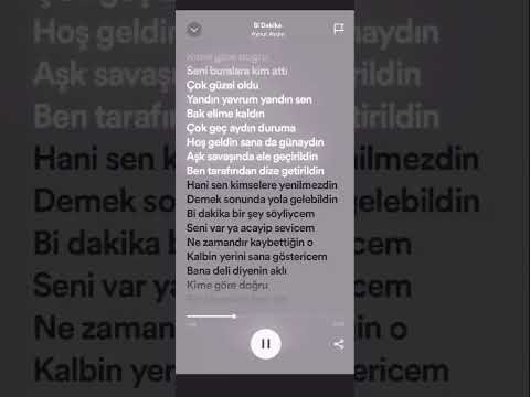 Aynur Aydın-Bir dakika lyrics