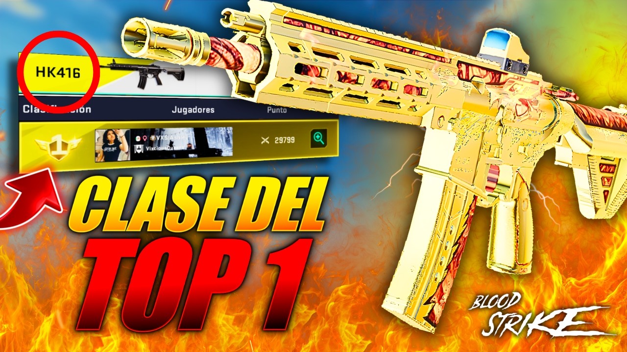 USÉ la CLASE DEL TOP 1 de la HK416 en Blood Strike, Esta clase esta muy ROTA