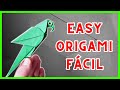COMO HACER UN LORO DE ORIGAMI FÁCIL PAPIROFLEXIA PASO A PASO