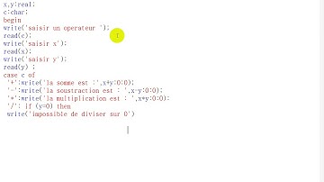 Lesson 1-Comment fait une calculatrice avec Turbo pascal-