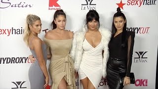 Cast of WAGS 2017 OK! Pre-Oscar Party Red Carpet