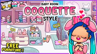 💖🏡 New Coquette Style Mansion! Children's Room | Free Furniture and Decor Ideas  🔊  Avatar World