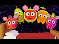 Baby funky fruits dancing  five little monkeys  sensory 