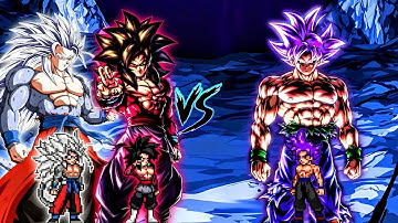 Goku Black SSJ4 OP (New) & Xeno Goku V2 OP (all form) VS Goku 1000 Yr Old OP in Jump Force Mugen🔥