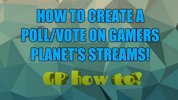 HOW TO CREATE A POLL/VOTE ON MY STREAMS - GP How To! | Season 1 Episode 5