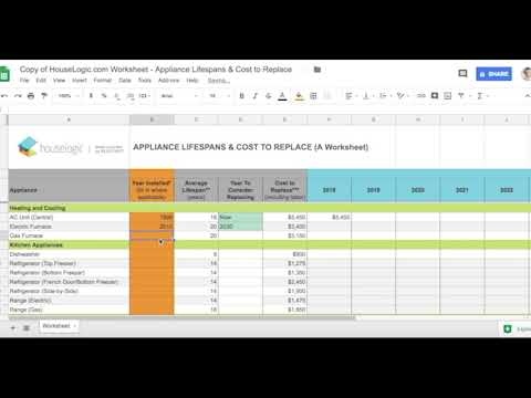 HouseLogic Worksheet: Appliance Lifespans & Costs to Replace