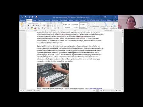 Näin teet saavutettavan PDF-tiedoston Microsoft Wordilla