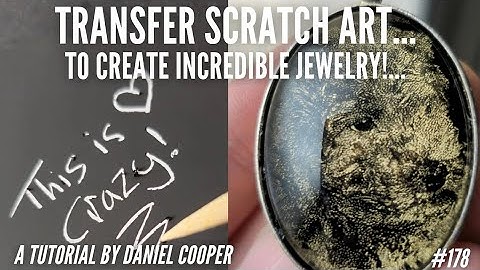 Turn SCRATCH ART Into INCREDIBLE Resin Jewelry! A Video by Daniel Cooper