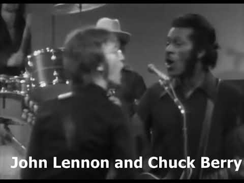 John Lennon and Chuck Berry 1972