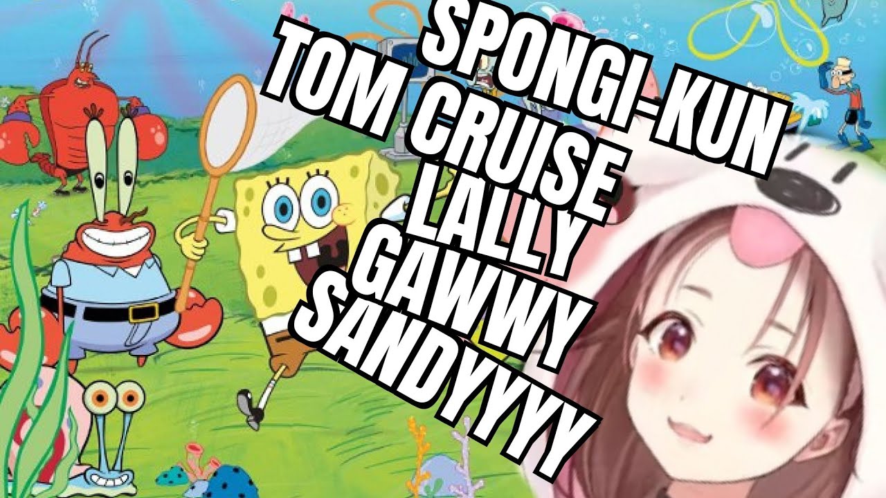 [EngSub] Korone pronouncing SpongeBob Characters