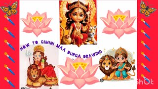 How To Draw Maa Durga Drawing