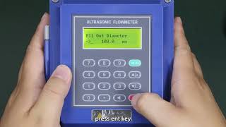 Wall-mounted Ultrasonic Flowmeter Installation Operation Video