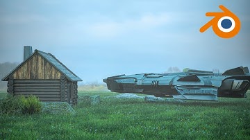 Scifi Environment Scene in Blender