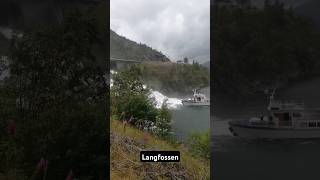 Langfoss Waterfall next to Åkrafjorden in Etne, Norway 🇳🇴 07.2020 🎥 @Fossefall