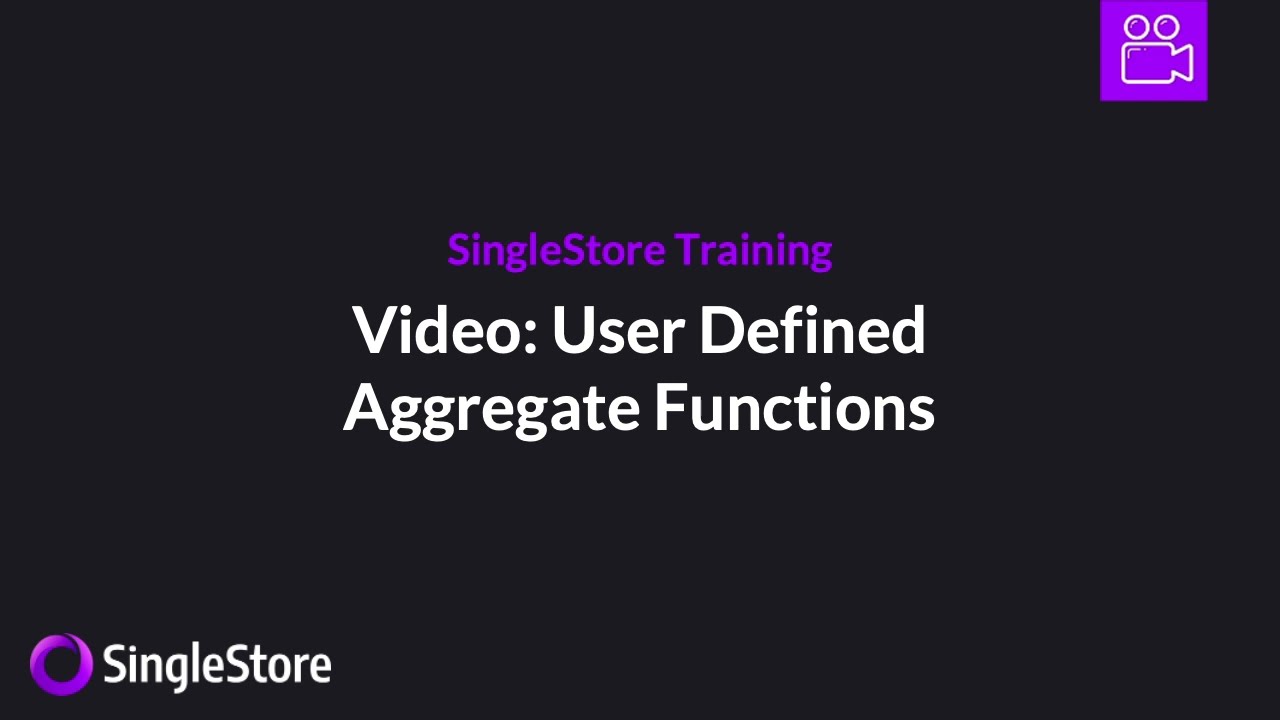 Procedural SQL Part 6 Of 6 User Defined Aggregate Functions YouTube