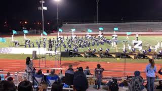 Rowland Gold Raider Regiment Marching Band at Champs in Riverside 2017