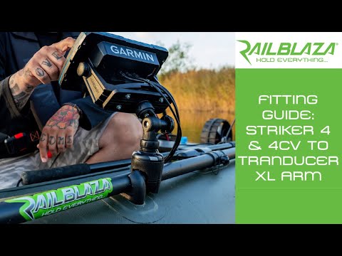 How To Fit Garmin Striker Plus 4 & 4CV Transducer To RAILBLAZA Transducer  Mounts 