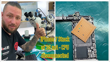 MASTERWORK - iPHONE 7 STUCK AT 35 mA AFTER DROP - CPU DISCONNECTED - TROUBLESHOOTING