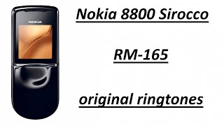 Nokia 8800 Sirocco RM-165 original ringtones