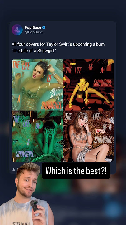 The Life of a Showgirl ALTERNATE album covers