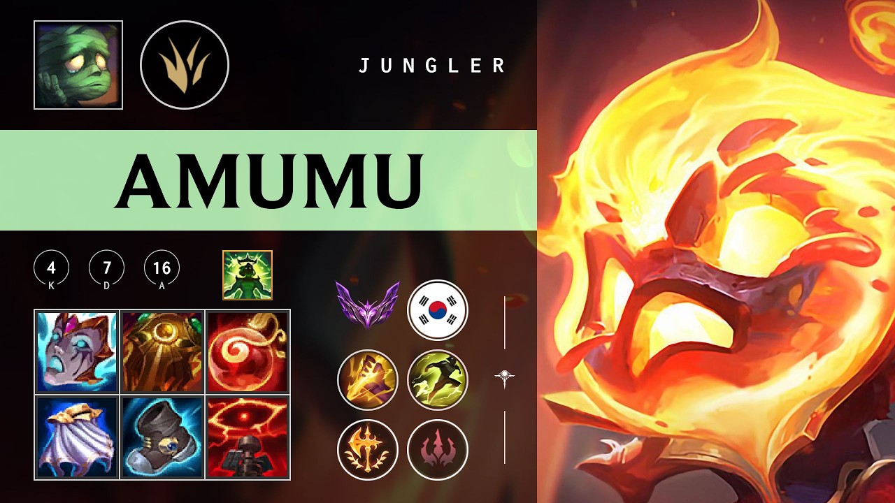 Amumu Jungle vs Gwen - KR Master Patch 26.04