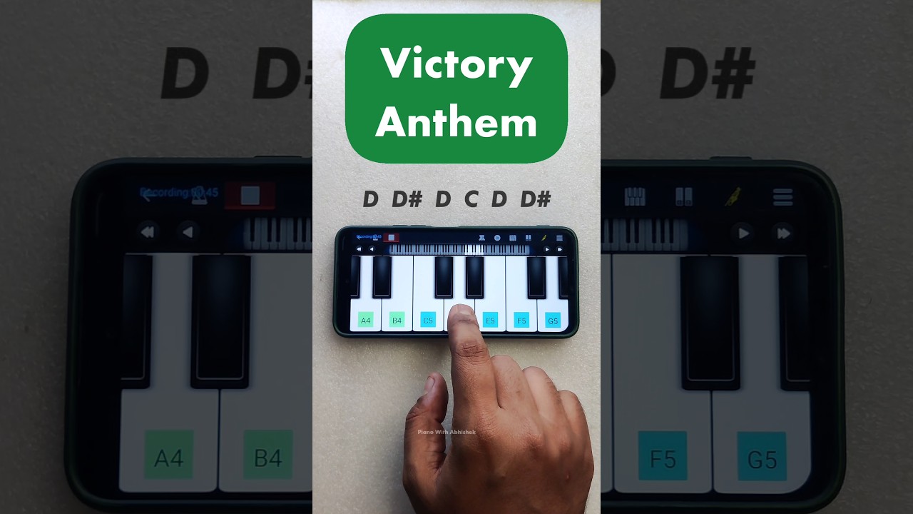 Watch Victory Anthem Easy Piano Tutorial on YouTube Watch Victory Anthem Easy Piano Tutorial on YouTube