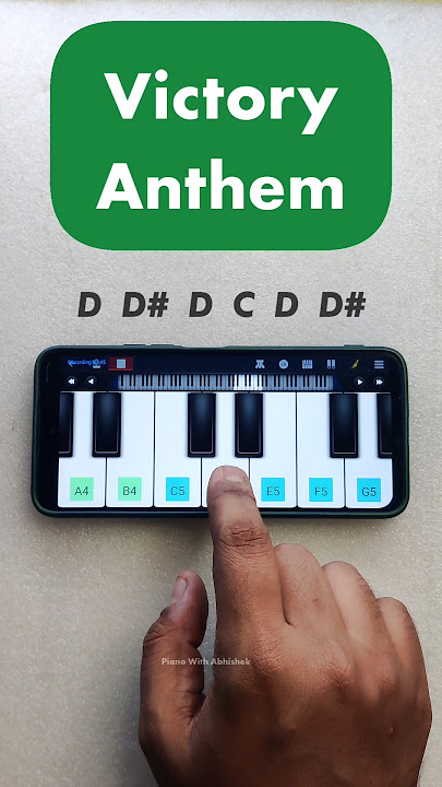 Victory Anthem Easy Piano Tutorial