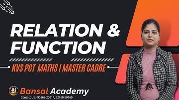 kvs PGT mathematics + master cadre/ relation and function part 2