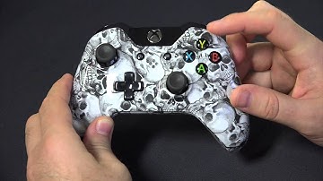 "White Toxic Skulls " Xbox ONE Custom Controller by Gimika.com