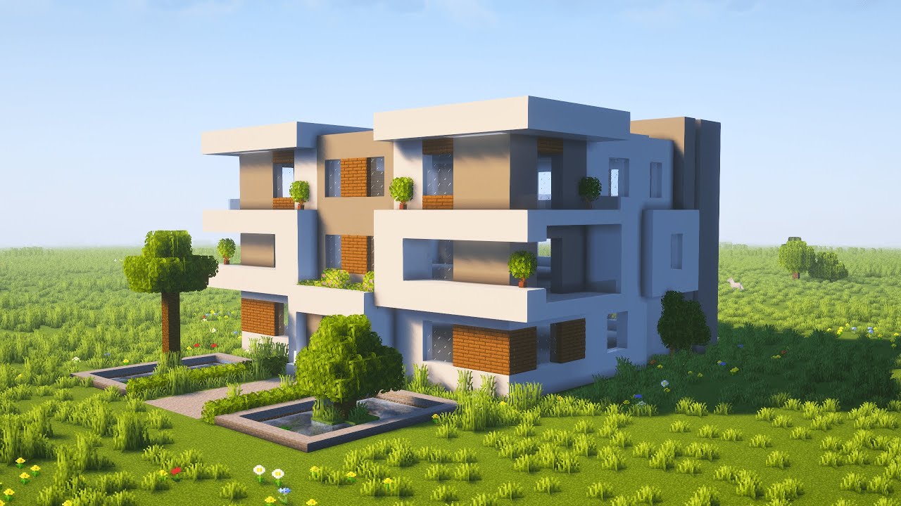 Minecraft Tutorial How to Build a Modern Easy & Cozy Small Apartment 🏗️ ...