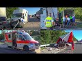 [40-TONNER KRACHT IN STAUENDE] KLEIN-LKW TOTAL ZERFETZT & PFERD IN TRANSPORTER WIRD GERETTET ~ A5