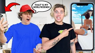 HE FOUND PICS OF HIS GIRLFRIEND IN MY CAMERA ROLL! (exposed)