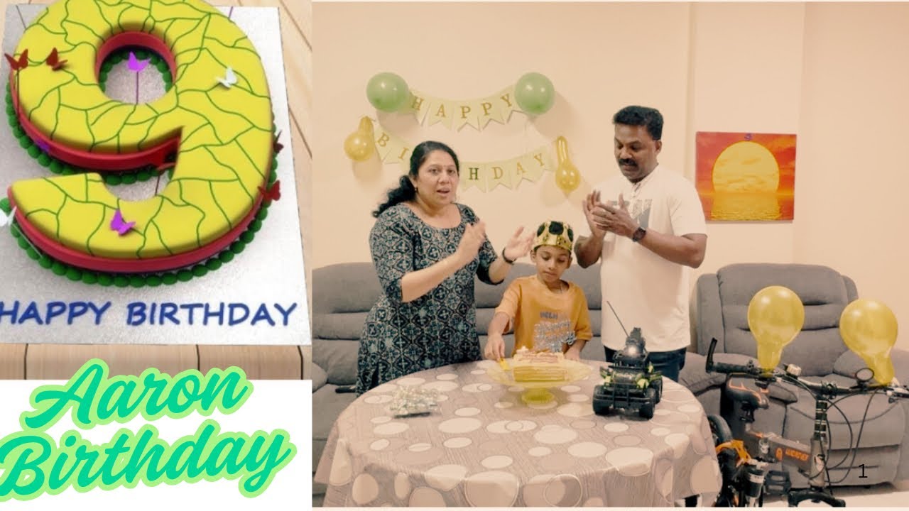 Celebrating Aaron’s 9th with cake cutting and his dream cycle! A day full of joy and new adventure.