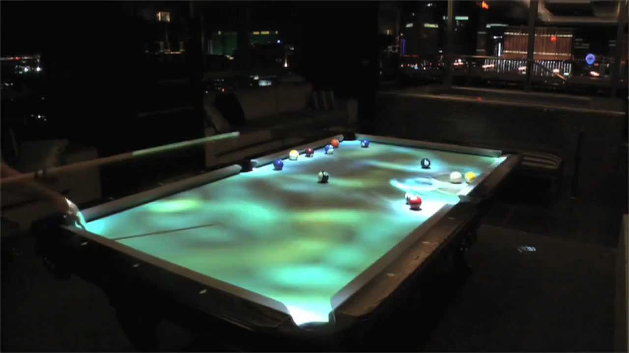 led pool table