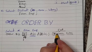 SQL Tutorials 17 - SELECT with Order BY ASC/DESC