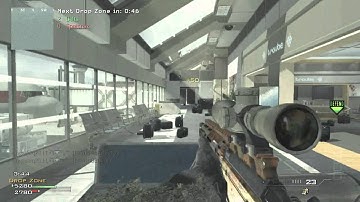 MW3 msr trple kill feed with wall bang spawn trap