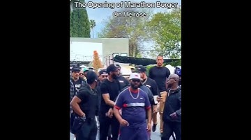 Nipsey Hussle brother Blacc Sam gets into it with West Blvd Crip Rocstar 2800 at the Marathon Burger