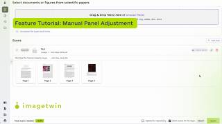 Manual Panel Adjustment Feature in Imagetwin