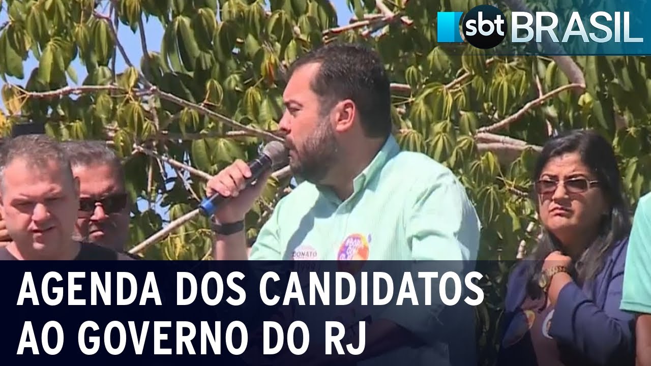RJ: confira como foi o dia dos candidatos ao governo do estado | SBT Brasil (02/09/22)