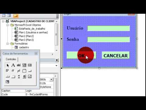 Excel Avançado - Criar um cadastro de clientes - aula 5 - parte 1/2