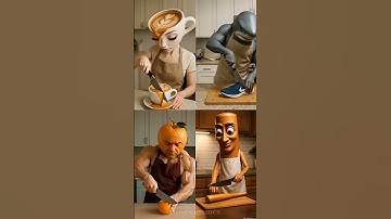 UDIN DIN DUN X BRAINROT EXTINCTION | BUT THEY ARE CHEFS *MIX VERSION* & REACTIONS! #shorts #brainrot